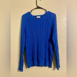 St. John's Bay Vibrant Blue Crew Neck Sweater